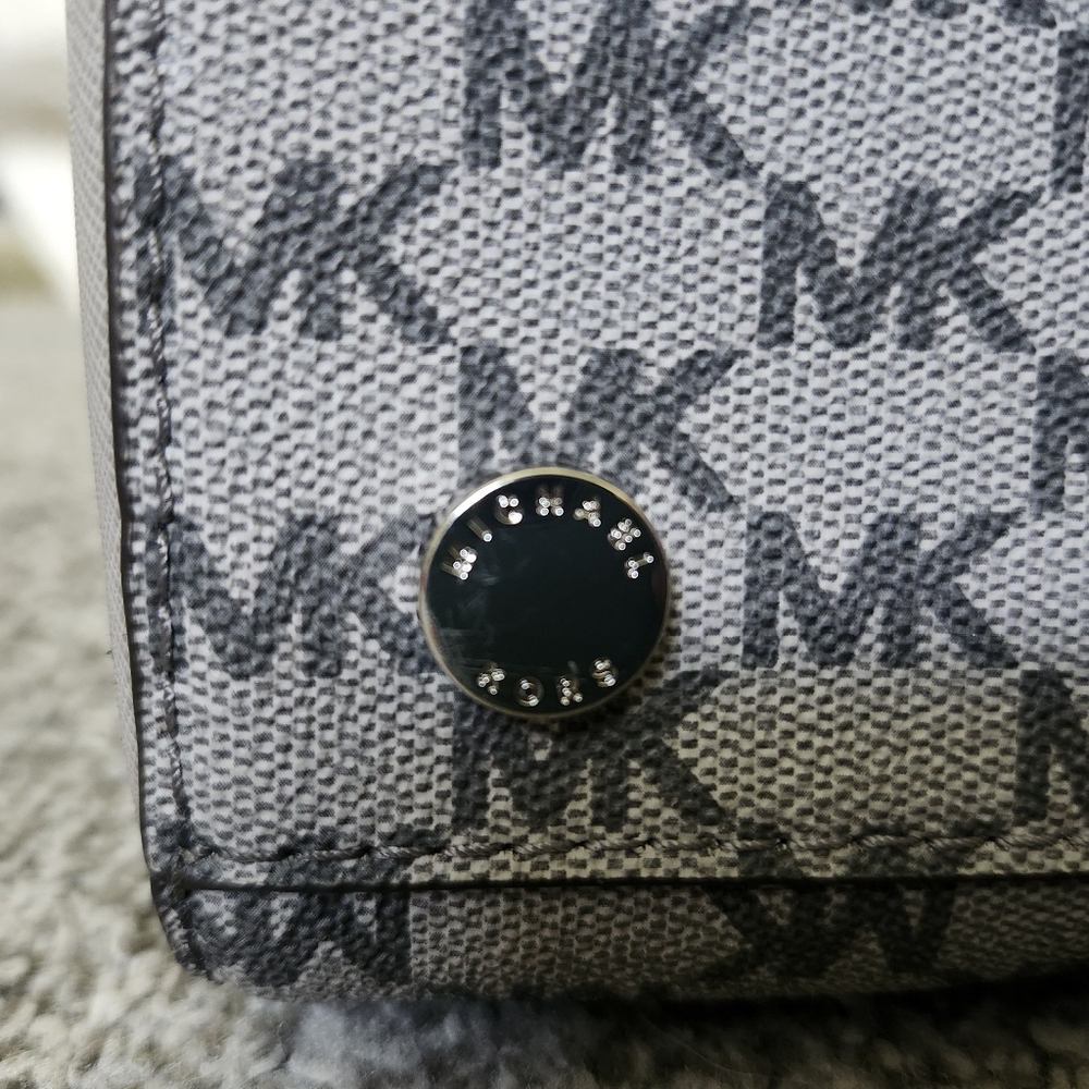 BRAND NEW NWT Michael Kors Kellen gray medium satchel purse - Picture 6 of 11